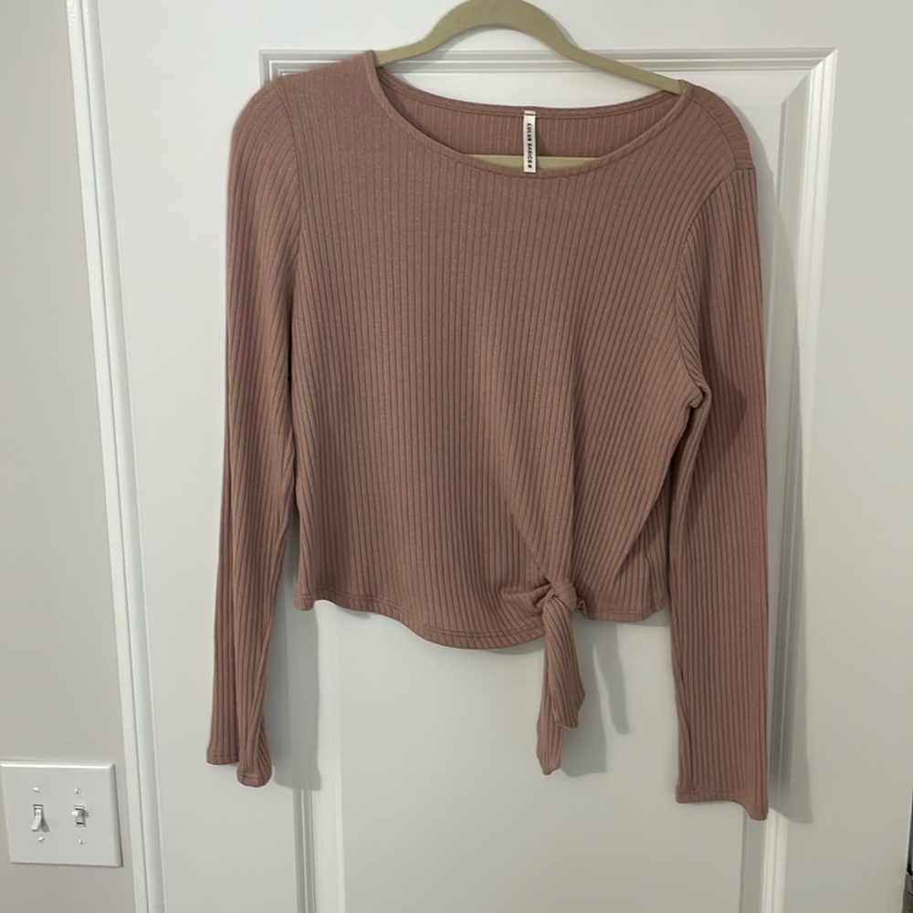 Lulus light pink, long sleeve shirt - never worn